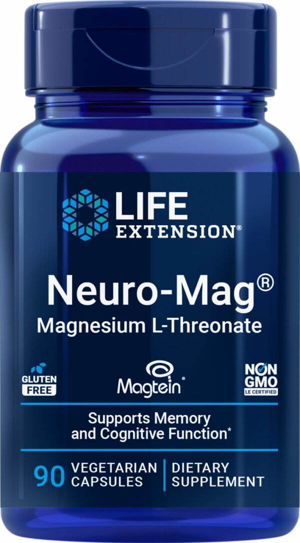 LIFE EXTENSION NEURO-MAG MAGNESIUM L-THREONATE 48 MG 90 VCAPS