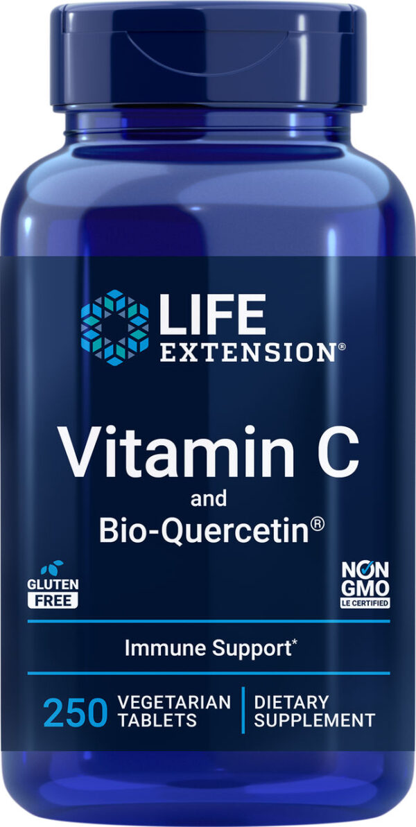 LIFE EXTENSION VITAMIN C AND BIO-QUERCITIN PHYTOSOME 250 TAB