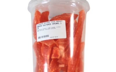 PAPAYA SPEARS SULPHURED 1 LB