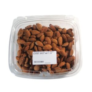 WHOLE RAW ALMONDS 1 LB
