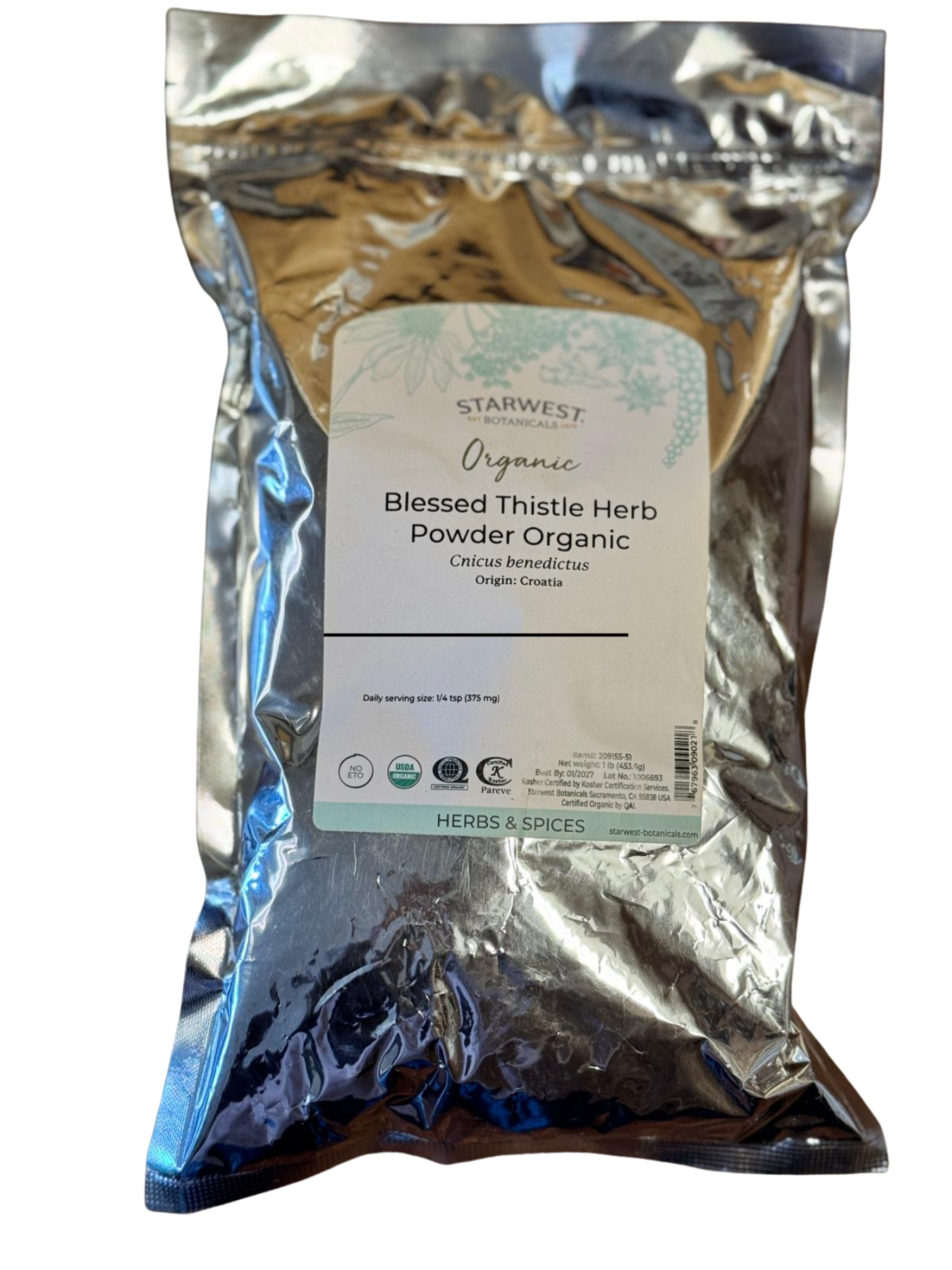Blessed Thistle Herb Powder Organic