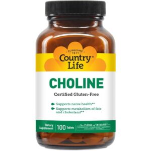 COUNTRY LIFE CHOLINE 100 TABS 266MG