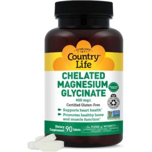 COUNTRY LIFE MAGNESIUM GLYCINATE 400 MG