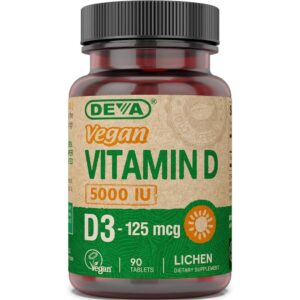 DEVA VEGAN VIT D-3 5000 IU 90 TAB
