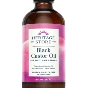 HERITAGE BLACK CASTOR OIL 8 OZ