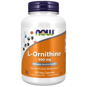 NOW L-ORNITHINE 500 MG - 120 VCAPS