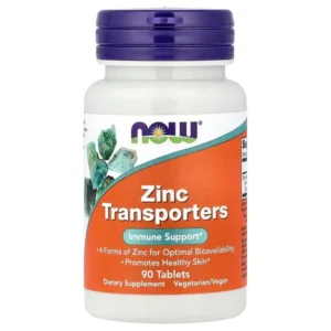 NOW ZINC TRANSPORTERS 22MG 90 TABS