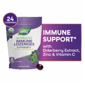 NW SAMBUCUS ELDERBERRY ZINC PEPPERMINT 24  LOZENGES