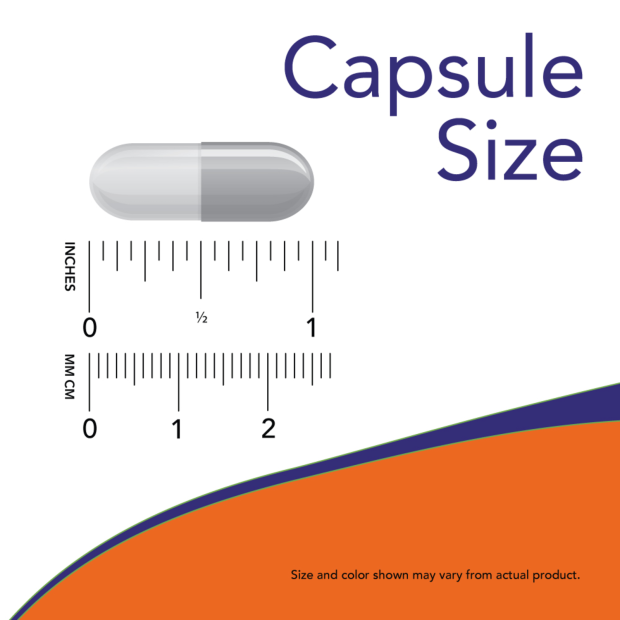 NOW L-Ornithine 500 mg 120 Vcaps - Image 2