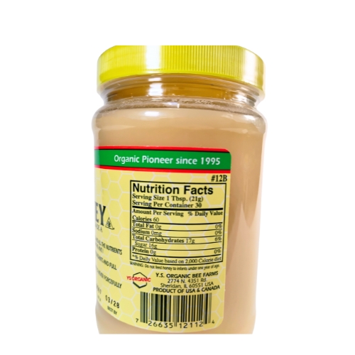 Y.S. Eco Bee Farms Raw Honey Grade A 22 oz - Image 2