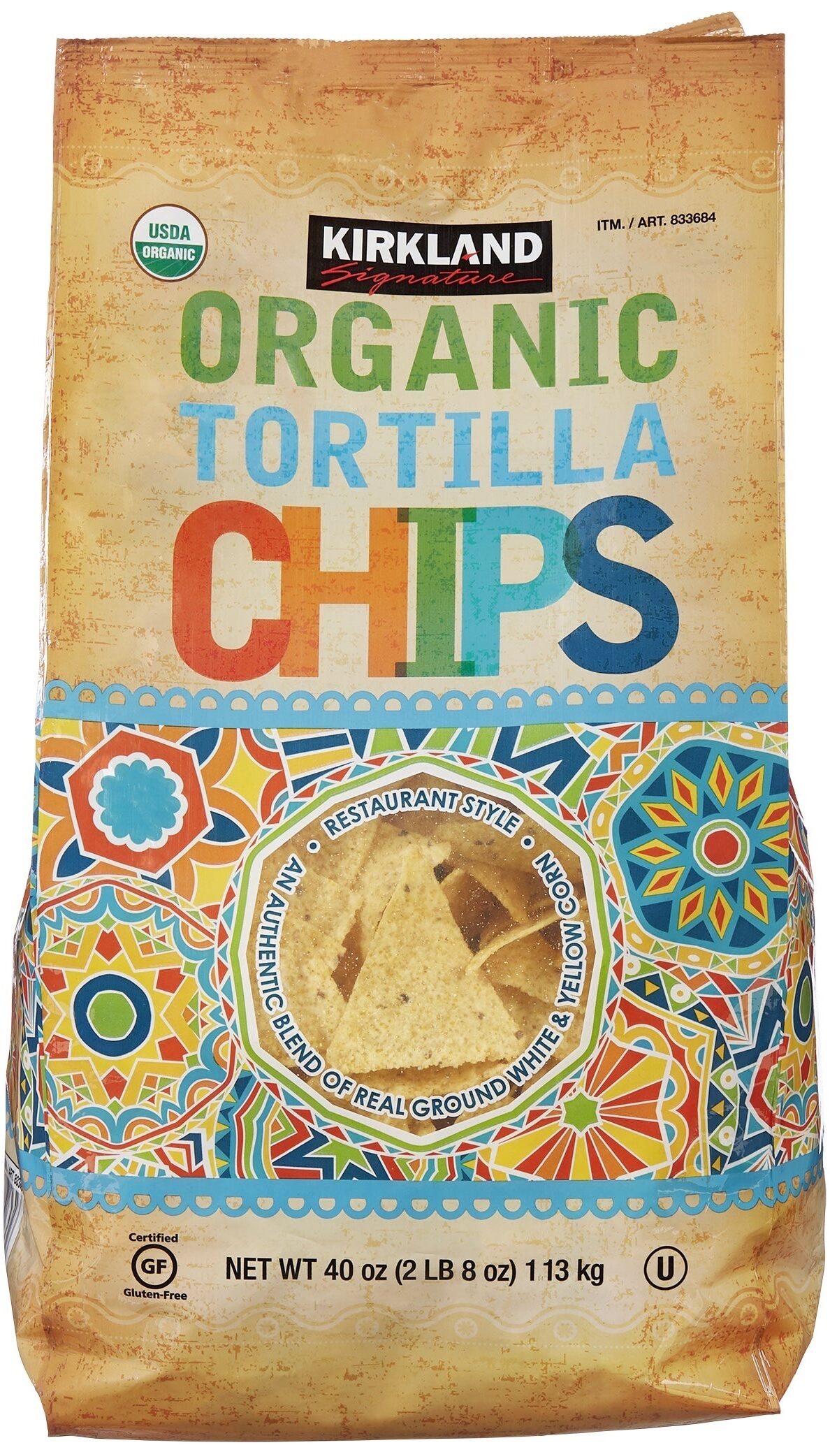Kirkland Signature Organic Tortilla Chips 40 oz