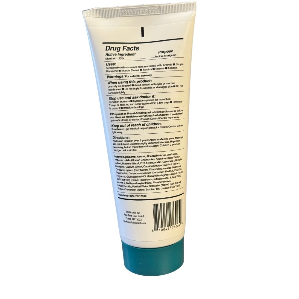 Real Time Pain Relief Pain Cream 7 oz Tube - Image 3
