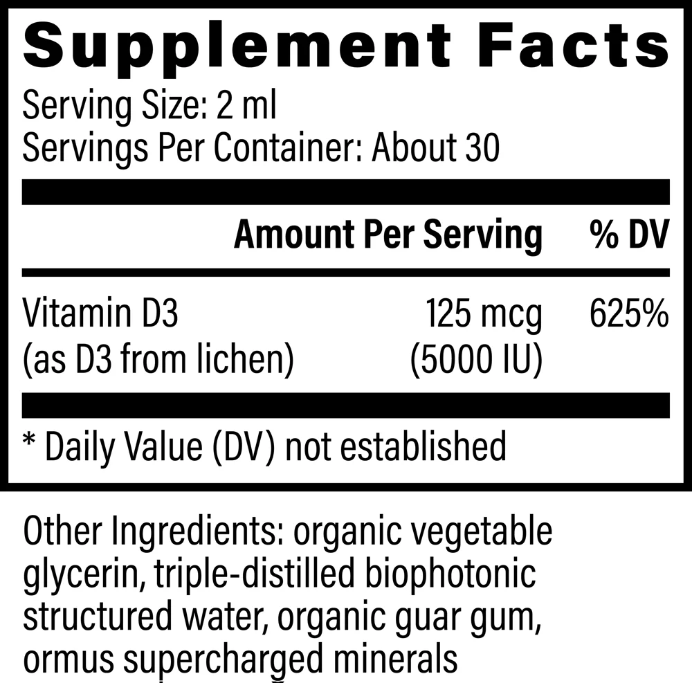 Global Healing Suntex D-3 Liquid 2 oz - Image 2
