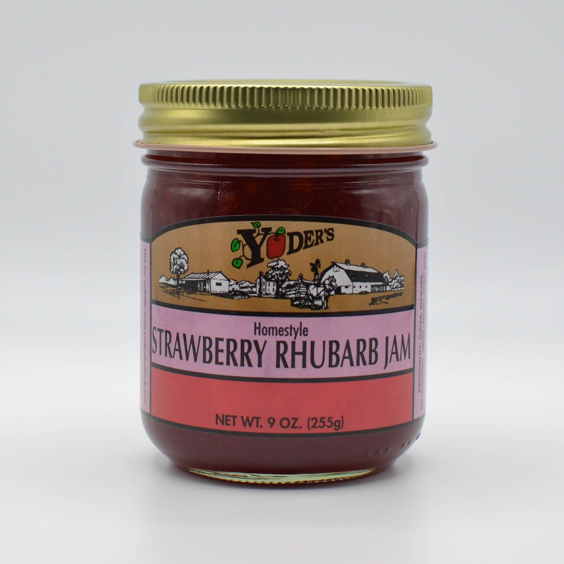 Yoder's Strawberry Rhubarb Jam 19 oz