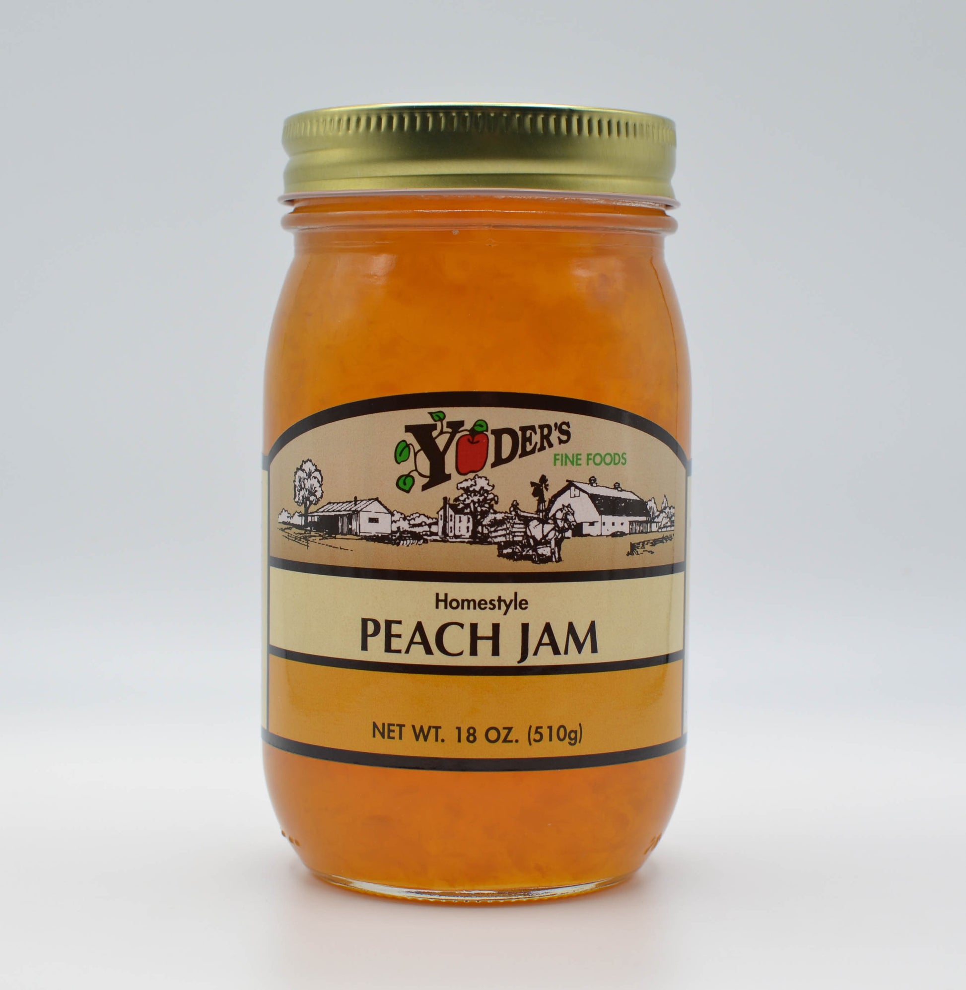 Yoder's Peach Jam 19 oz