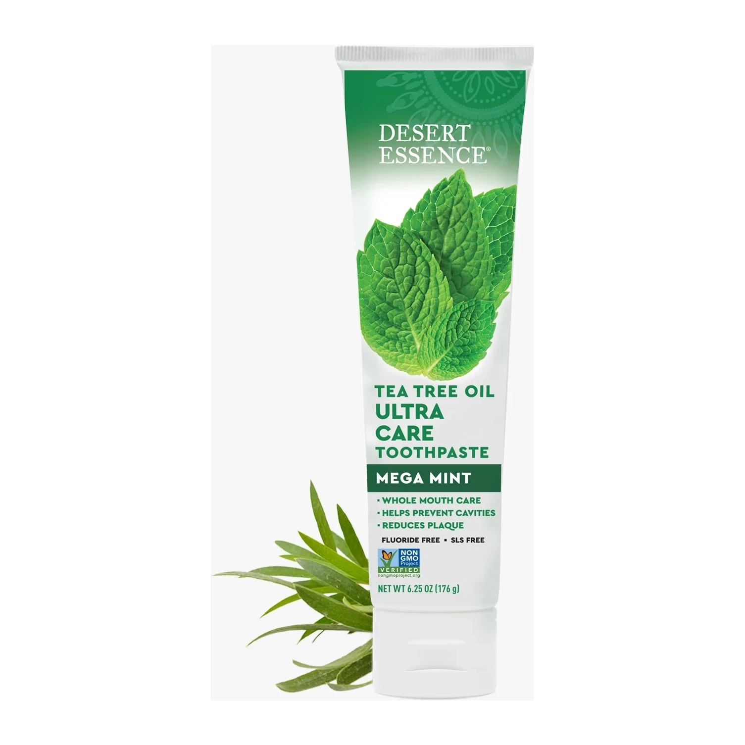 Desert Essence Ultracare Tea Tree Toothpaste Megamint 6.25 oz