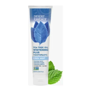 Desert Essence Natural Tea Tree Oil Toothpaste Whitening Cool Mint 6.25 oz