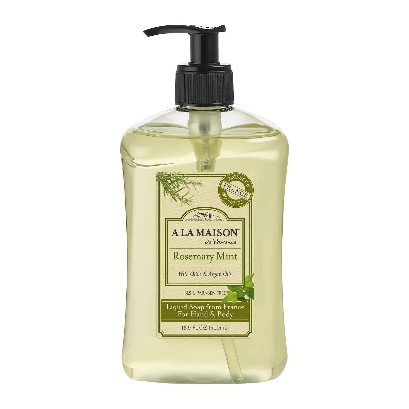 A La Maison Liquid Soap French Rosemary Mint 16.9 oz