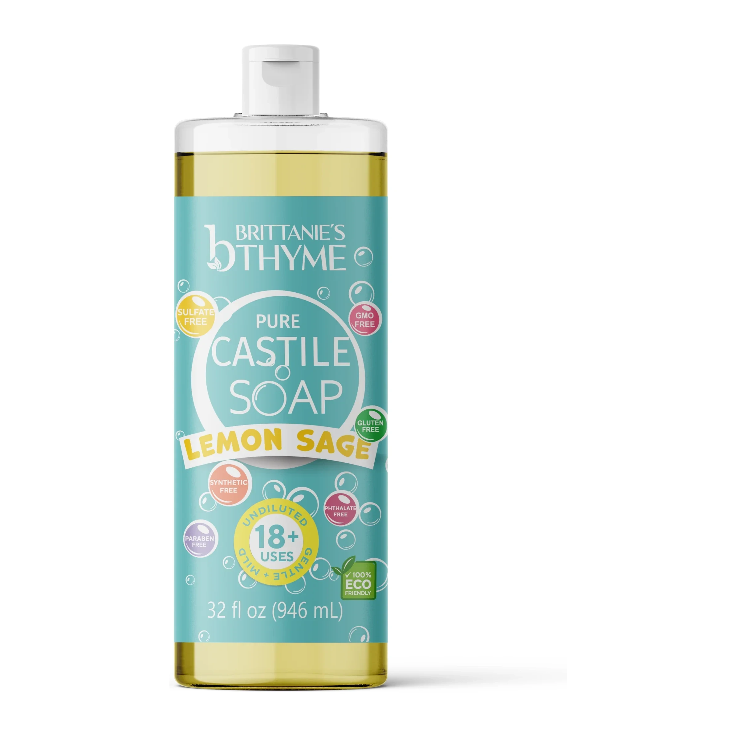 Brittanies Soap Liquid Lemon Sage 32 oz