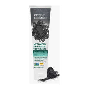 Desert Essence Tea Tree Toothpaste Charcoal 6.25 oz