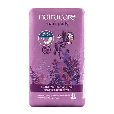 Natracare Pads Night Time Maxi 10 Count