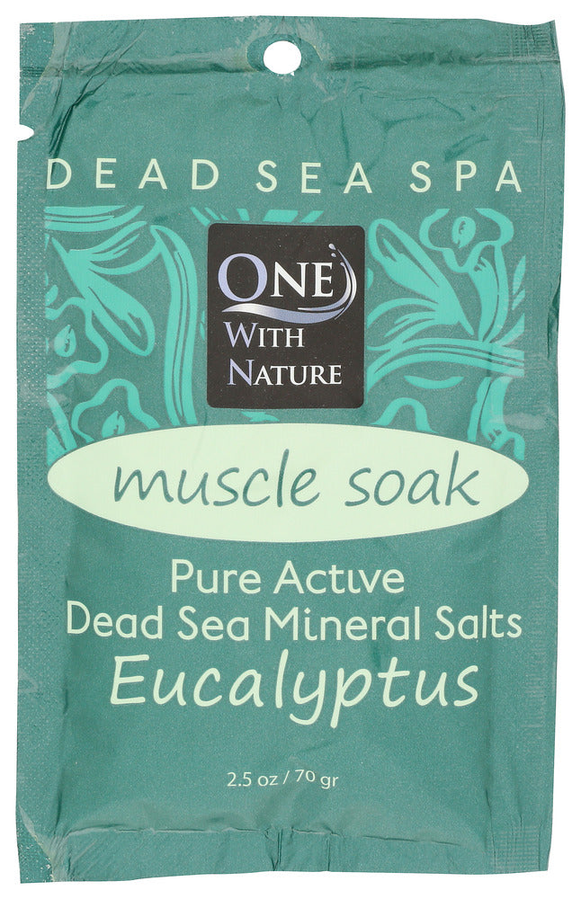 One With Nature Salt Bath Bomb Eucalyptus 2.5 oz