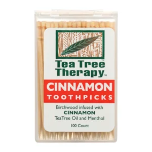 Tea Tree Therapy Toothpick Cinnamon 100 Pc