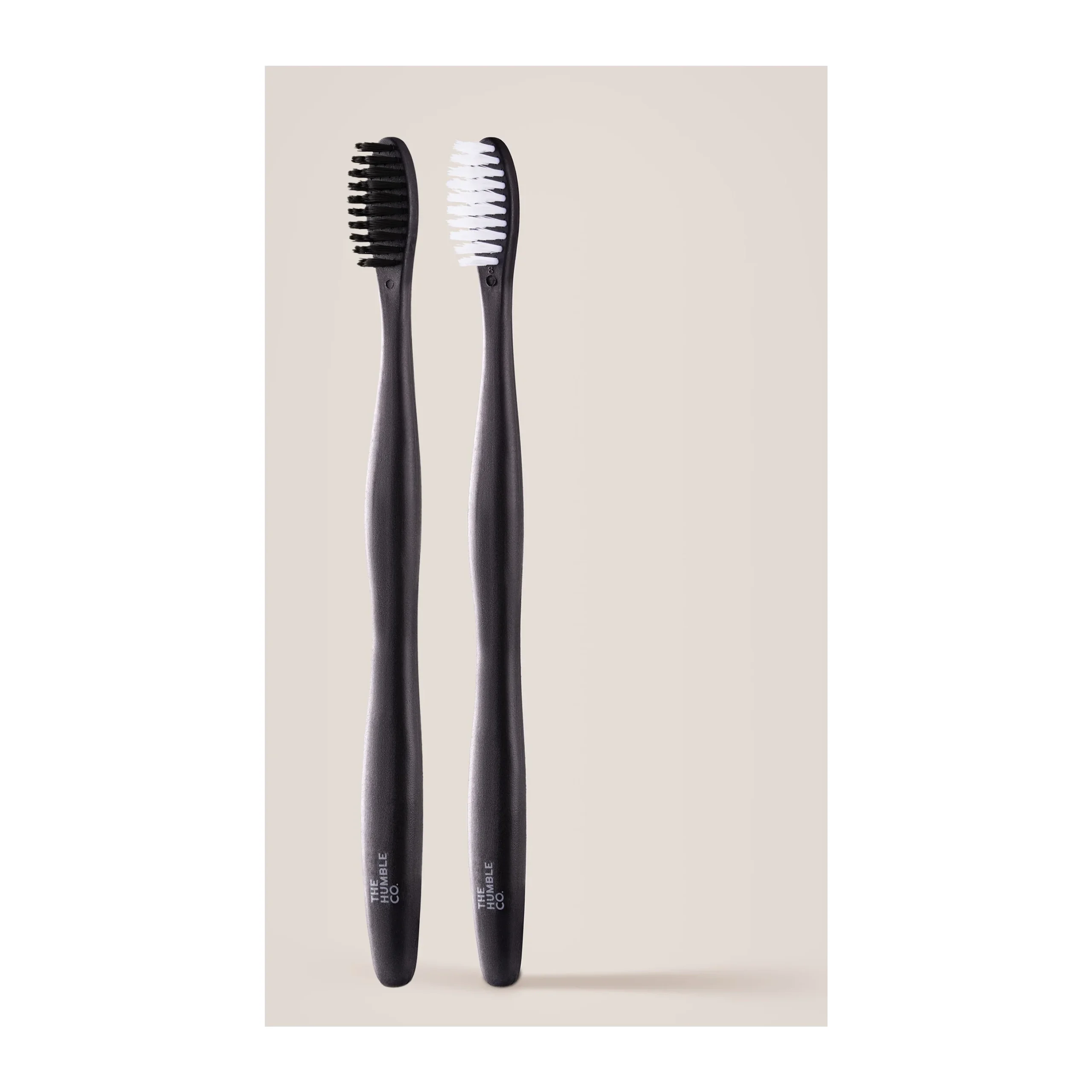 The Humble Co Toothbrush White Black 2 Pc