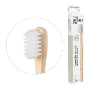 The Humble Co. Toothbrush, White, Sensitive, Adult