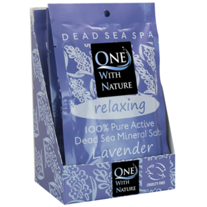 One With Nature Salt Bath Bomb Lavender 2.5 oz