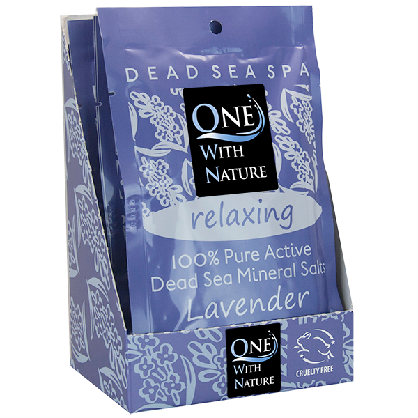 One With Nature Salt Bath Bomb Lavender 2.5 oz