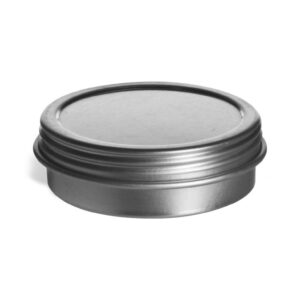 Screw Top Flat Metal Tin 1 oz
