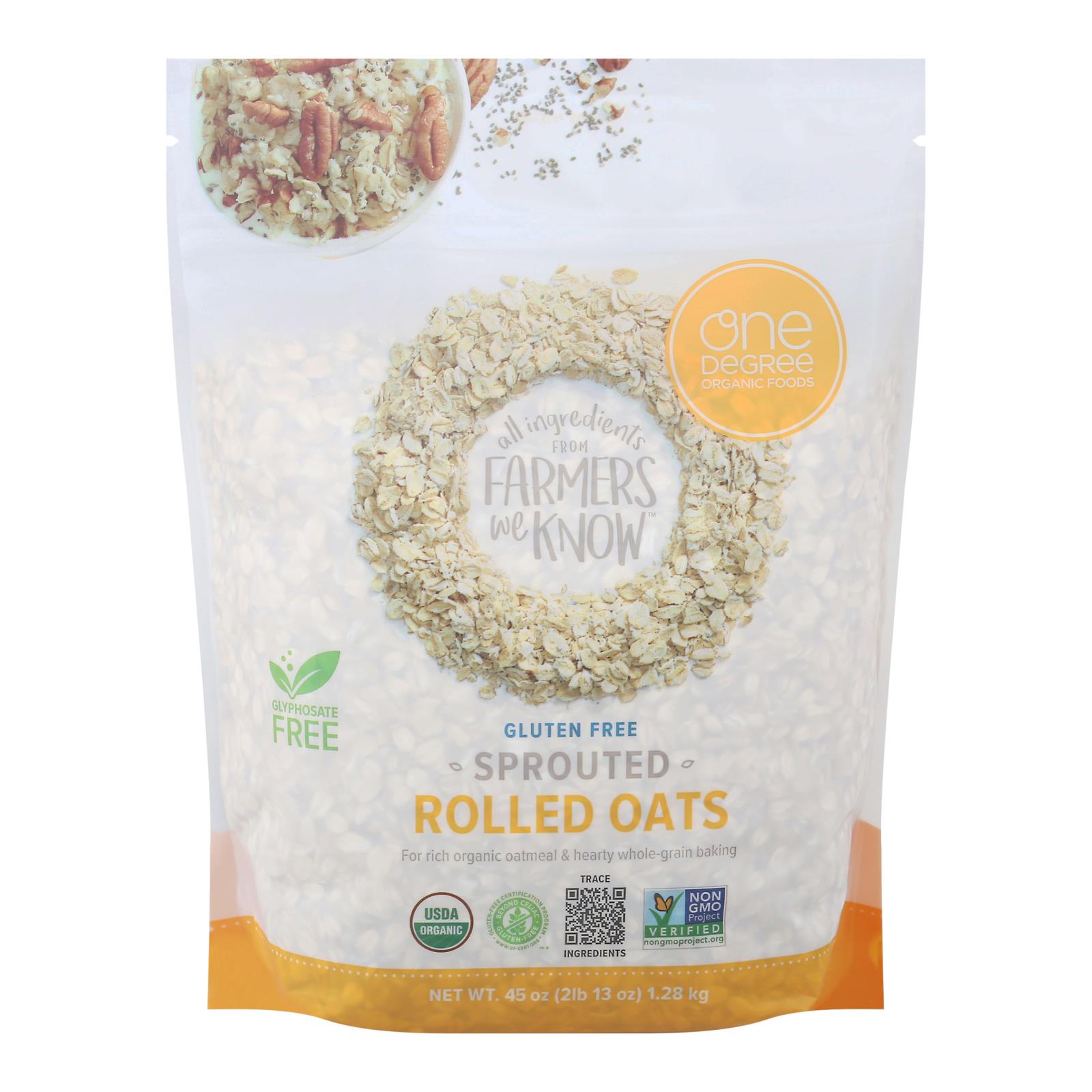 One Degree Sprouted Rolled Oats Organic 2 lb