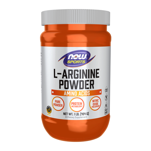 NOW Sports L-Arginine Powder 1 lb 6,000 mg