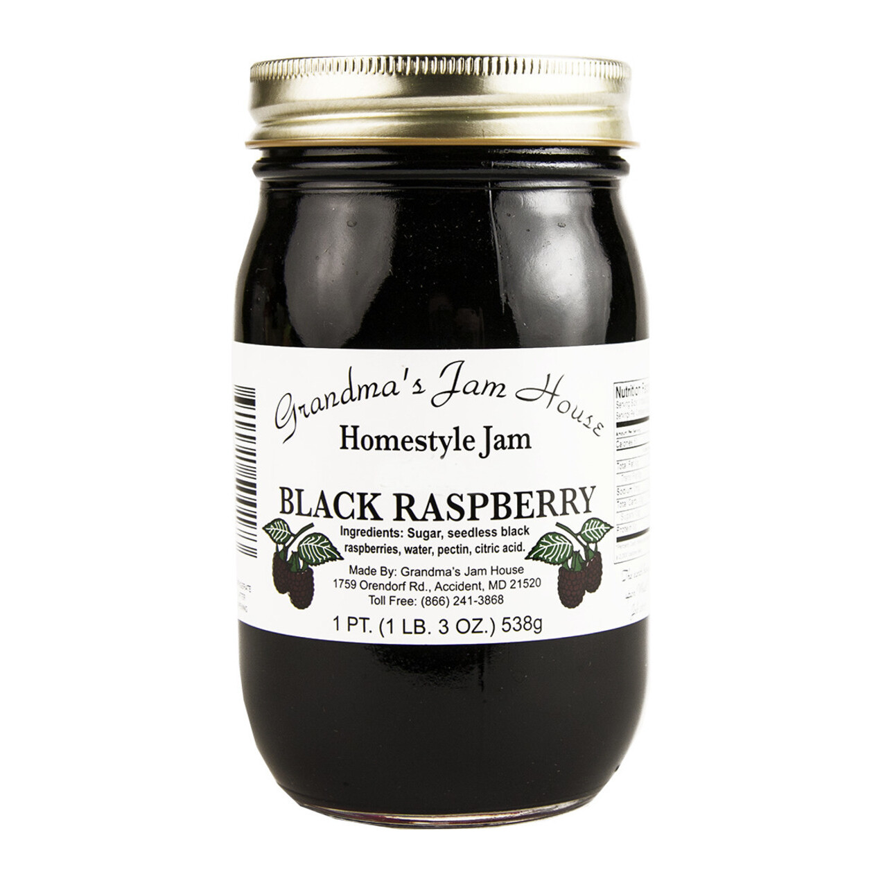 Yoder's Black Raspberry Jam 19 oz