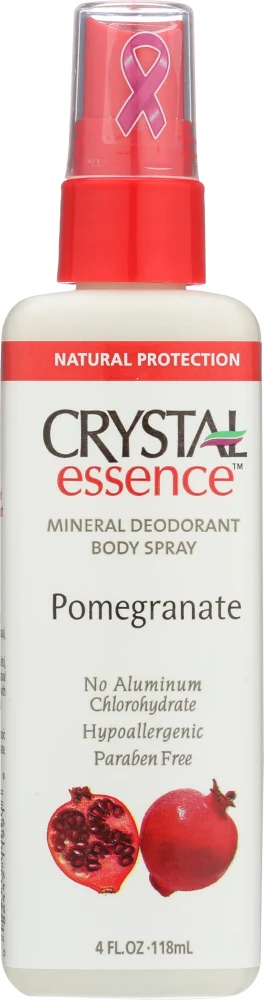 Crystal Deodorant Spray Pomegranate 4 oz