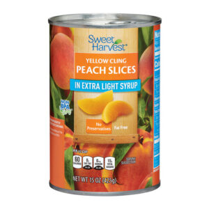 Sweet Harvest Peach Slices in Extra Light Syrup 15 oz