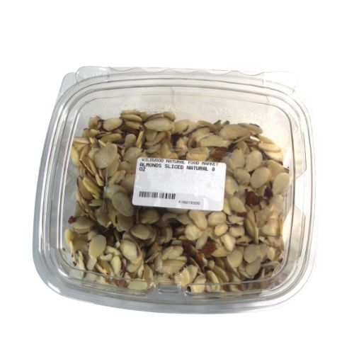 Almonds Blanch Sliced Raw 8 oz