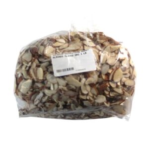 Almonds Blanch Sliced Raw 1 lb