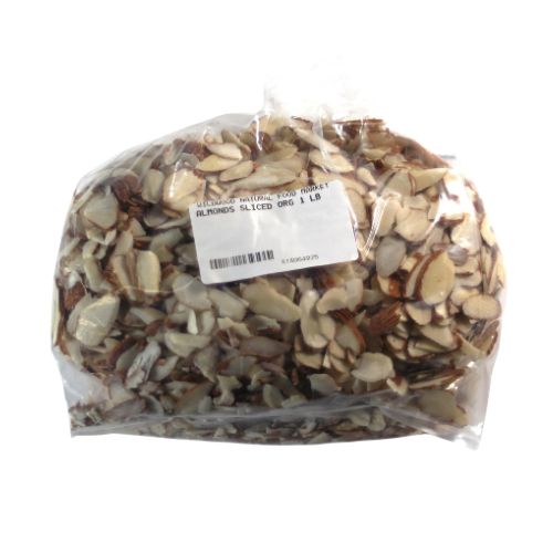 Almonds Blanch Sliced Raw 1 lb