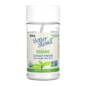 NOW Better Stevia Organic Extract Powder 1 oz