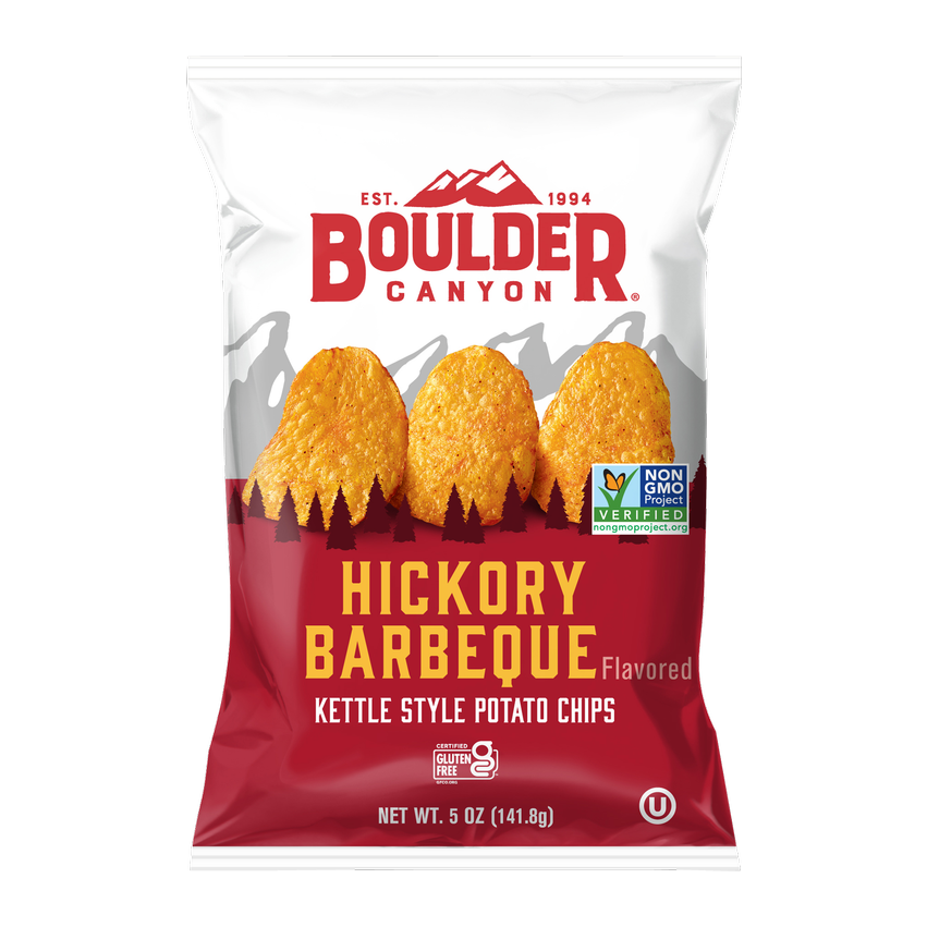 Boulder Canyon Chips Kettle Hickory BBQ 5 oz