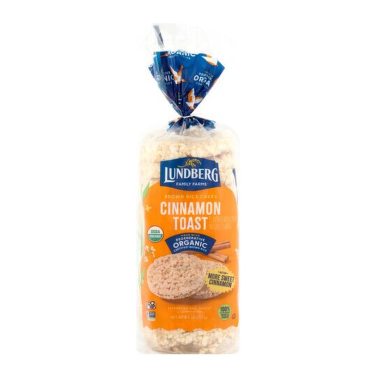 Lundberg Brown Rice Cakes Cinnamon Toast 9.5 oz