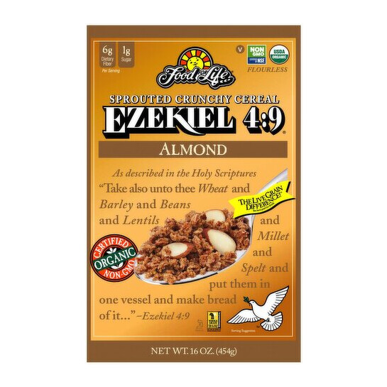 Food for Life Ezekiel 4:9 Cereal Almond 16 oz