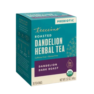 Teeccino Tea Dandelion Dark Roast Caffeine Free/Acid Free 10 Bags