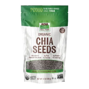 NOW Black Chia Seed Organic 12 oz