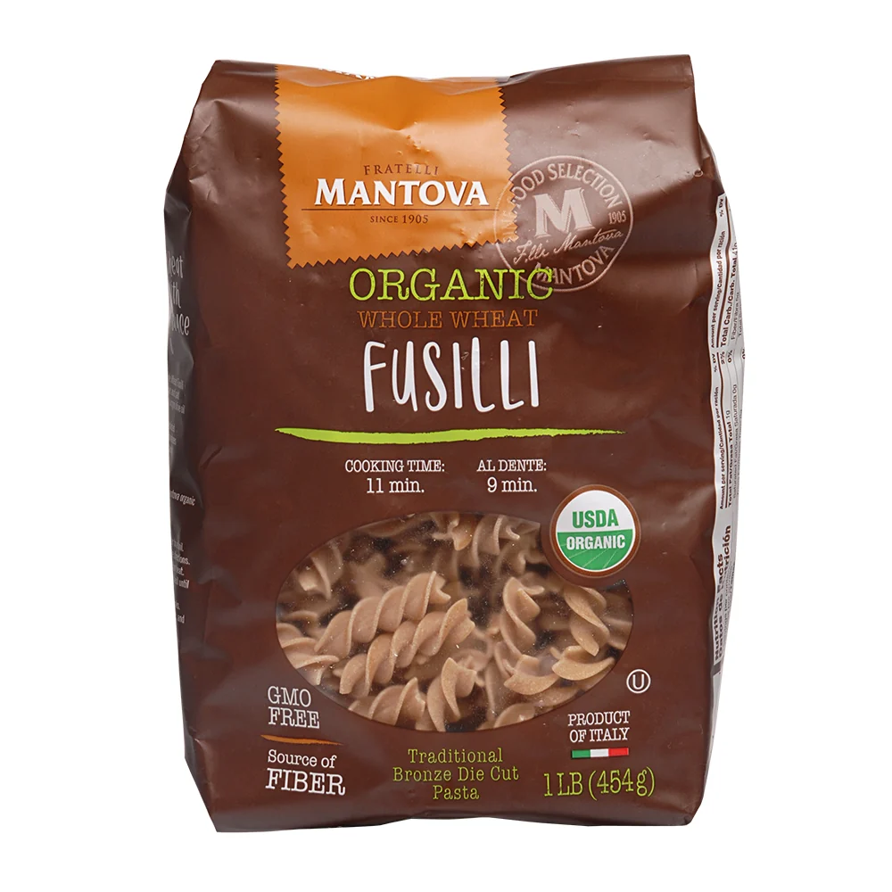 Mantova Whole Wheat Pasta Spirali Organic 1 lb
