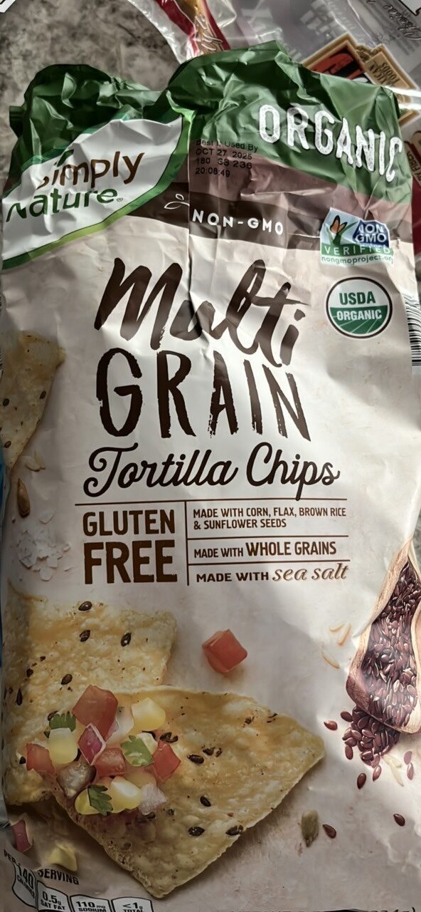 Simply Nature Organic Multigrain Tortilla Chips 8.25 oz