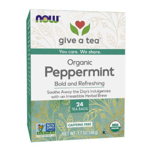 NOW Organic Peppermint Tea 24 Bags