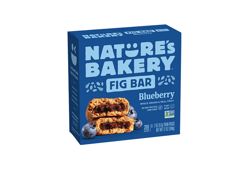 Nature's Bakery Fig Bar Whole Wheat Blueberry 6/2 oz